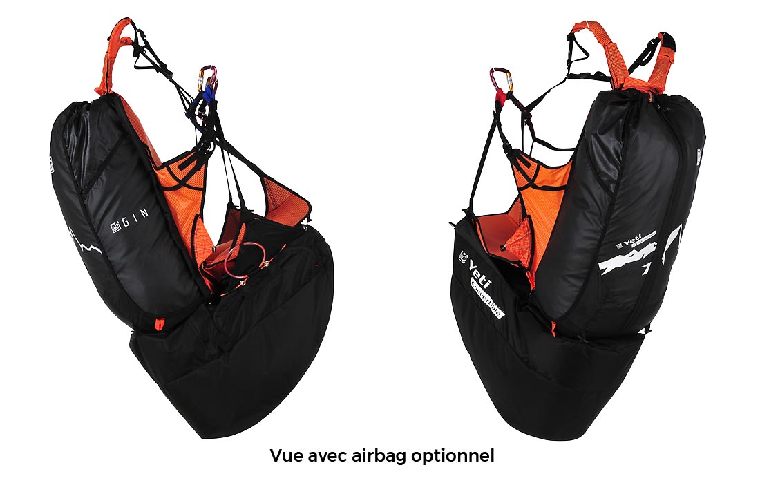 Sellette GIN Yeti Convertible 2 avec airbag